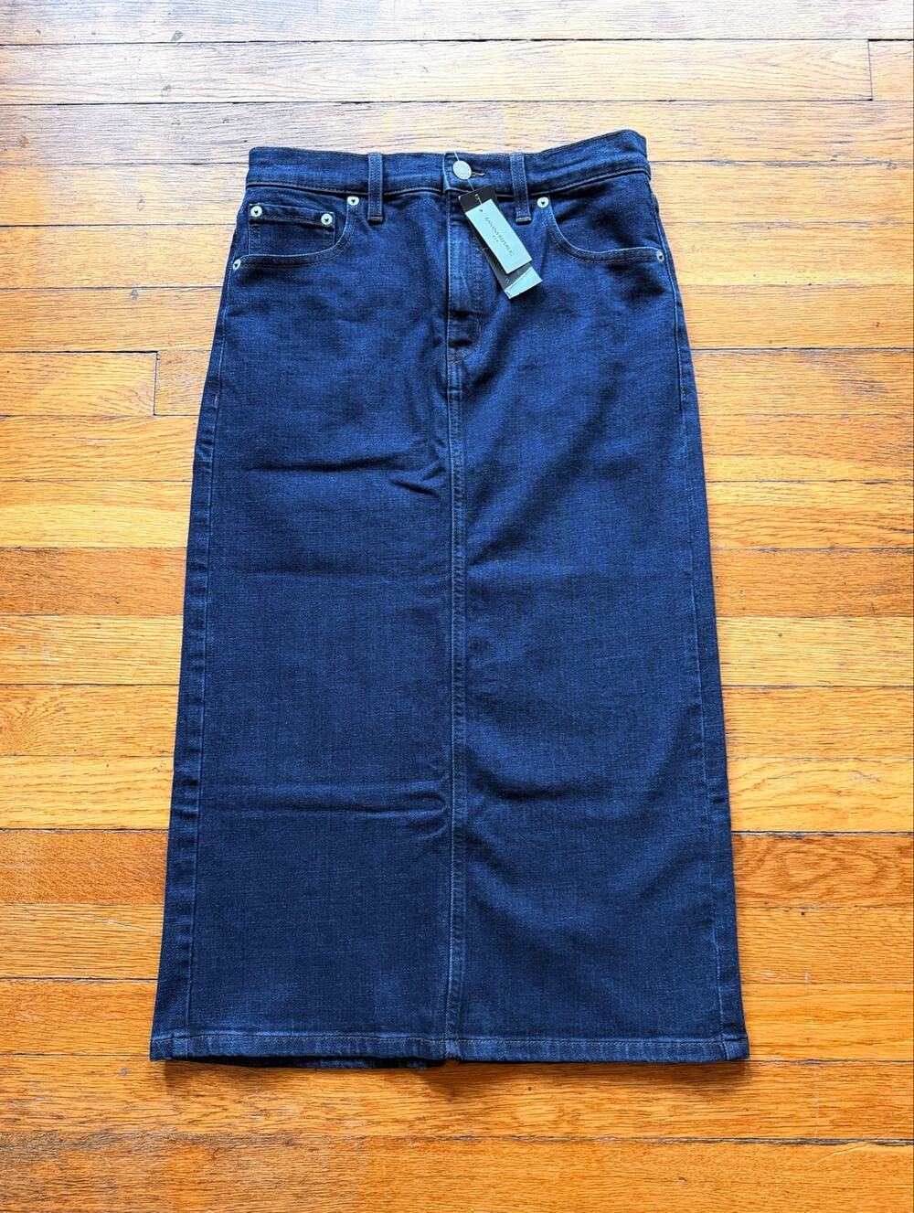 BANANA REPUBLIC Midi Denim Skirt sz 2 (NWT)